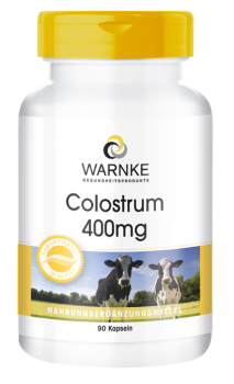 Colostrum 400mg, reich an Aminosäuren, BSE-frei  (90 Kapseln)