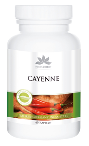 Cayenne 450mg mit Capsaicin 60cps