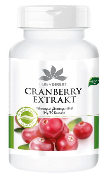 Cranberry Extrakt 25-fach konzentriert, VEGAN  (90 Kapseln)